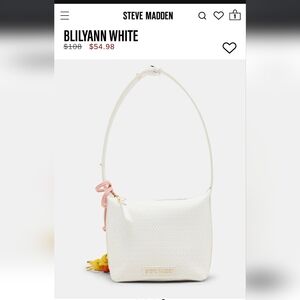 Steve Madden White and Pink Shoulder Bag